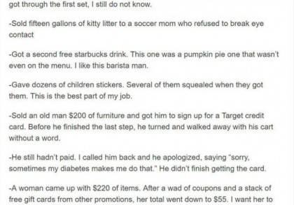 Things that happened on my first day at Target